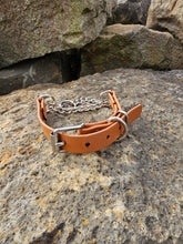 Load image into Gallery viewer, Martingale Collar with Stainless steel hardware and *Herm Sprenger* Chain
